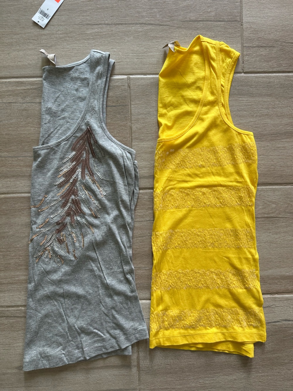Banana Republic Yellow Striped Sleeveless Tank Top Bundle